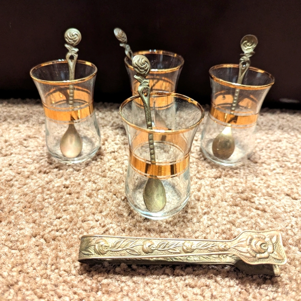 Vintage Turkish Tea Set
